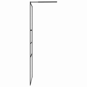 Τοίχος Ντους Walk-in Μαύρο 90 x 195 x 0,5 εκ.