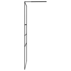 Τοίχος Ντους Walk-in Μαύρο 115 x 195 x 0,5 εκ.