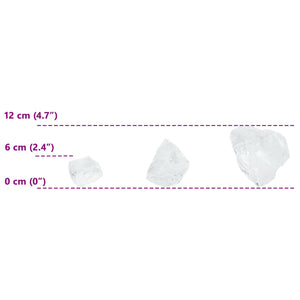 Πέτρες Κήπου Λευκό 12 cm Γυαλί - Pakobazaar