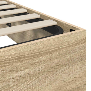Κρεβάτι Οθωμανικού Τύπου Δρύς Sonoma 203 x 120 x 25 εκ