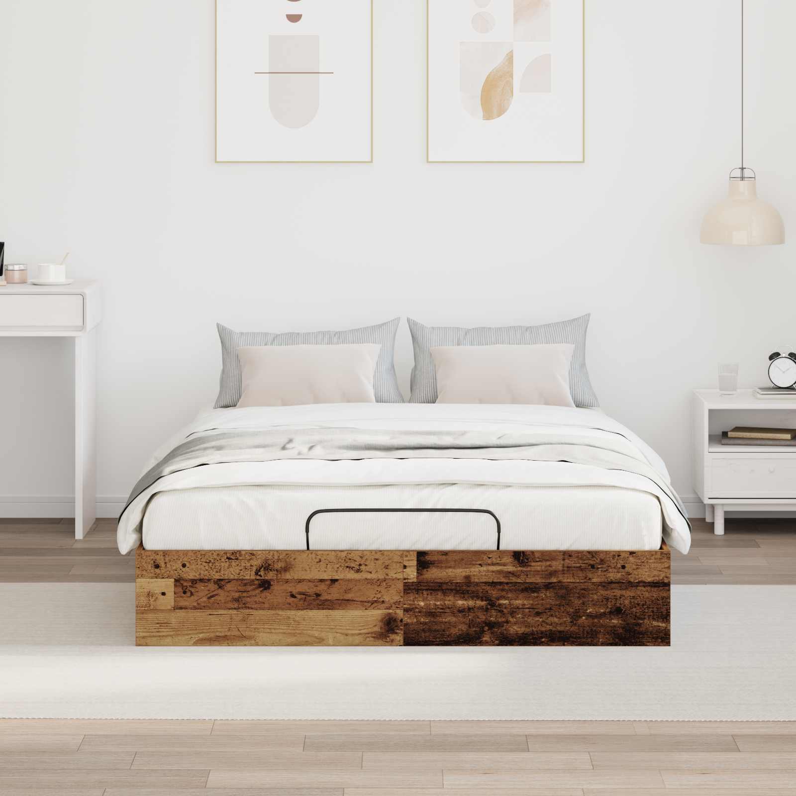 Κρεβάτι Οθωμανικού Τύπου Παλιό ξύλο 203 x 120 x 25 εκ