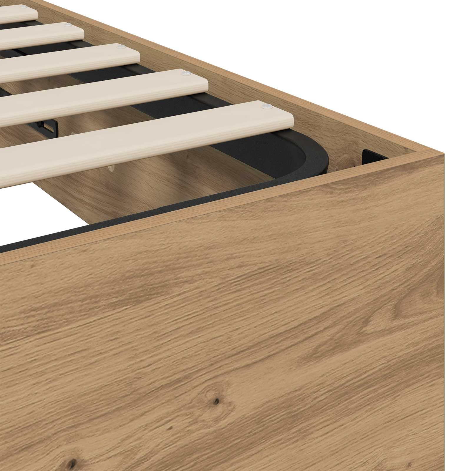 Κρεβάτι Οθωμανικού Τύπου με αποθήκευση Artisan Oak 90 x 200 cm - Pakobazaar