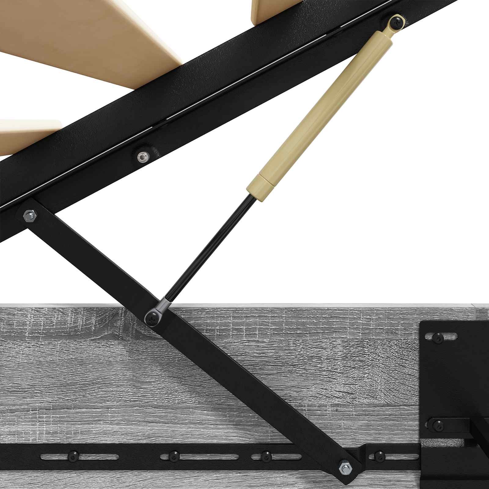 Κρεβάτι Οθωμανικού Τύπου Γκρίζο Σονομα 80,5 x 200 εκ - Pakobazaar