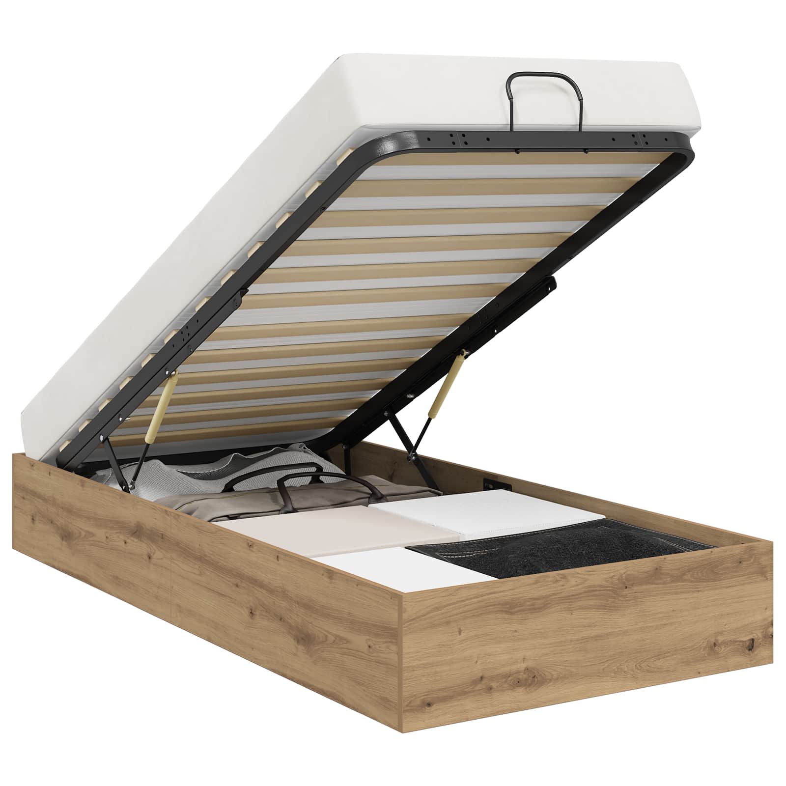 Κρεβάτι Οθωμανικού Τύπου Artisan Oak 80,5 x 200 εκ - Pakobazaar