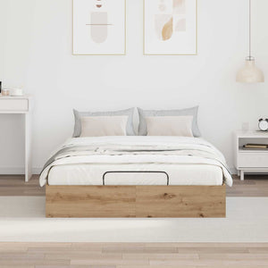 Κρεβάτι Οθωμανικού Τύπου με αποθήκευση Artisan Oak 135 x 190 cm - Pakobazaar