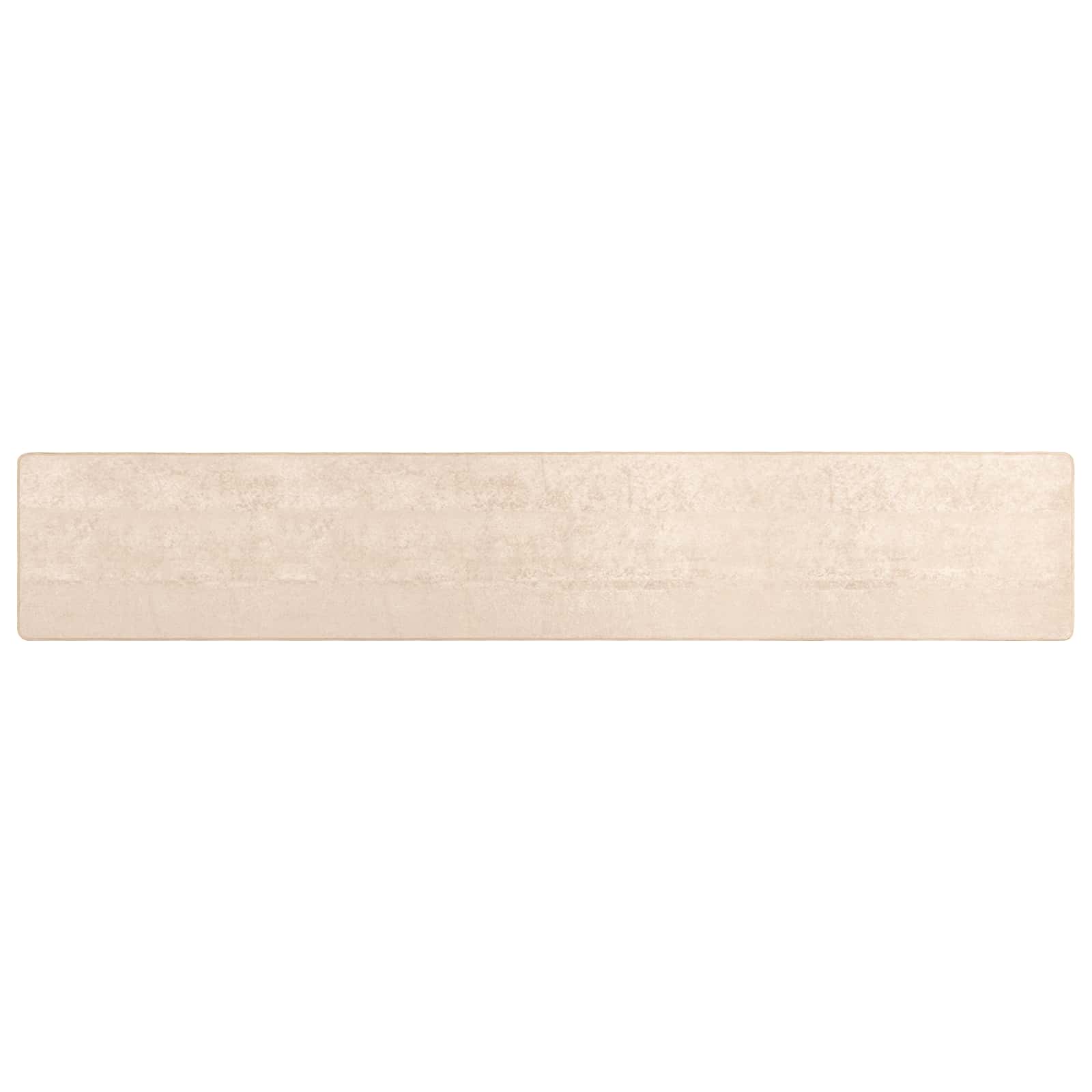 Χαλί Τύπωμα Κρεμ 400 x 80 cm Πολυέστερ και PVC - Pakobazaar