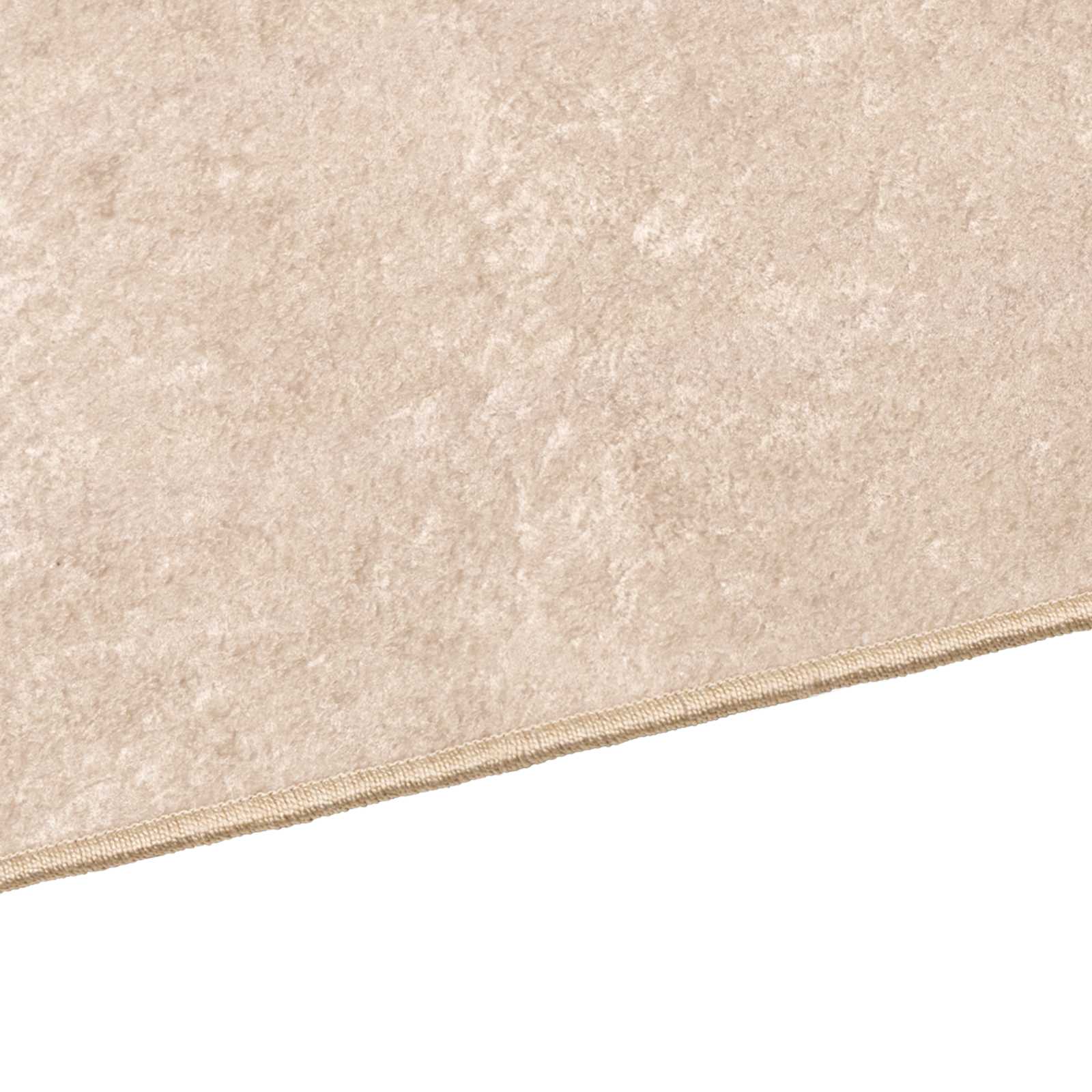 Χαλί Τύπωμα Κρεμ 100 x 100 cm Πολυέστερ και PVC - Pakobazaar