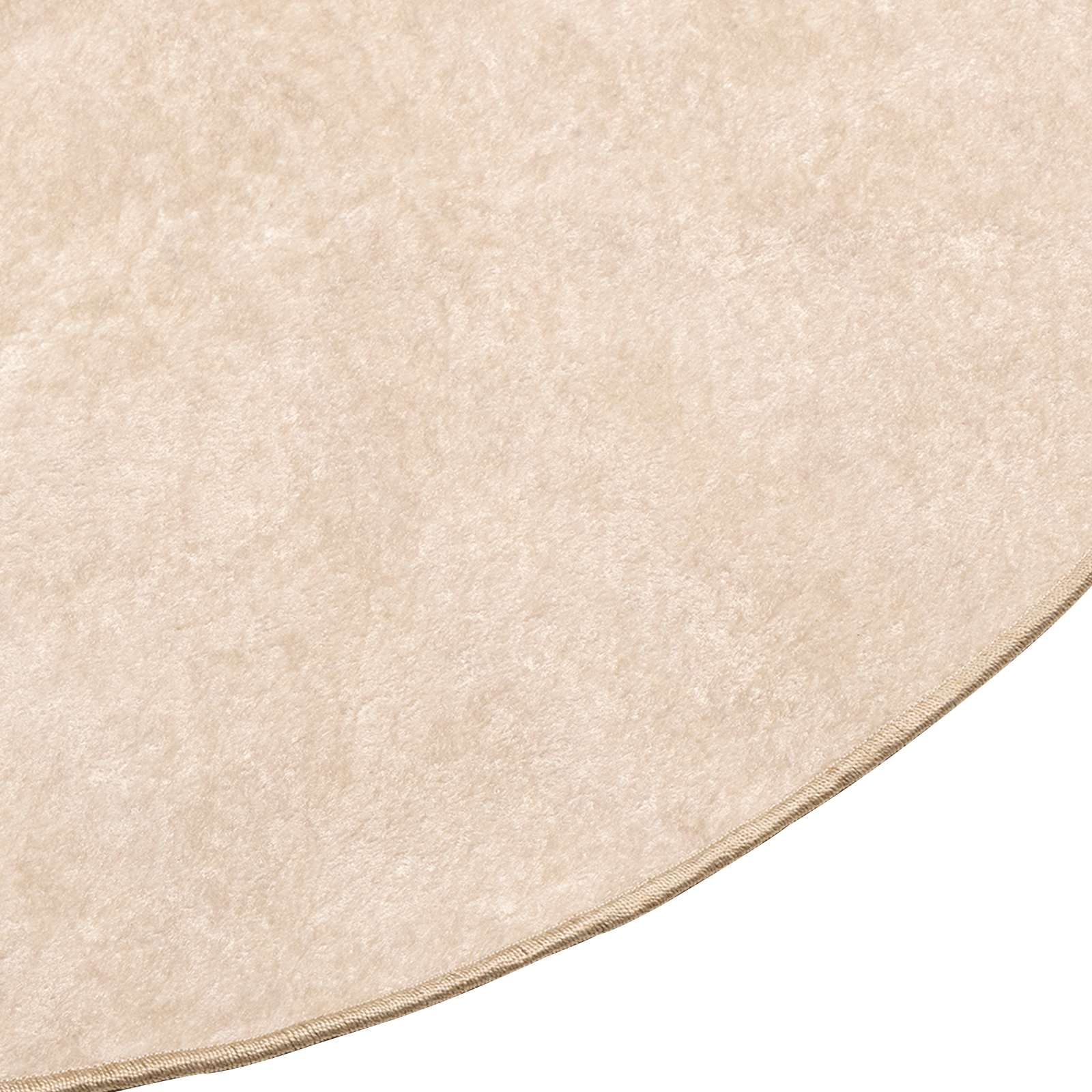 Χαλί Τύπωμα Κρεμ Ø 120 cm Πολυέστερ και PVC - Pakobazaar