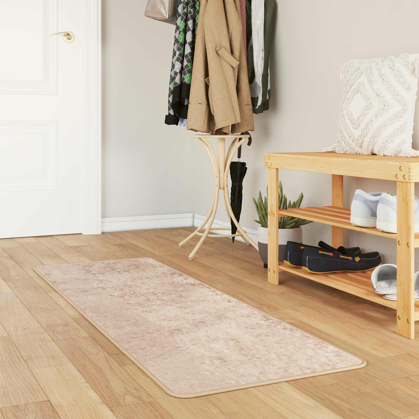 Χαλί Runner MARSA Μπεζ 50 x 150 cm Πολυέστερ και PVC - Pakobazaar