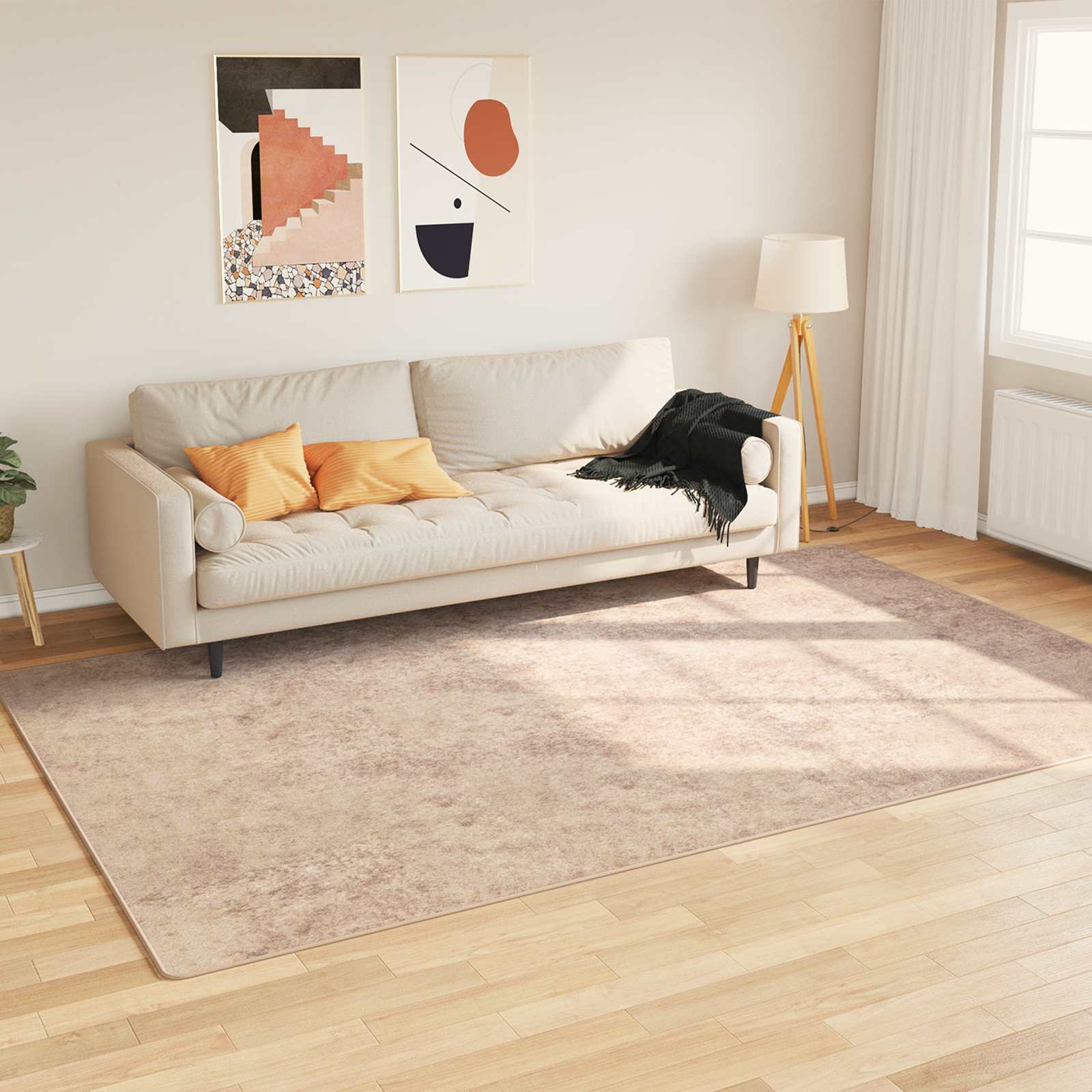 Χαλί Runner MARSA Μπεζ 150 x 230 εκ. Πολυέστερ και PVC - Pakobazaar