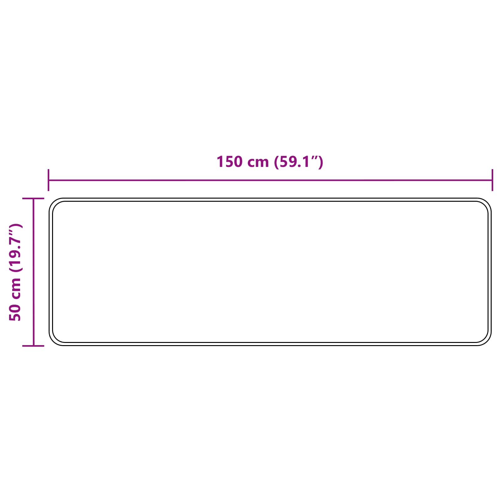 Χαλί Runner MARSA Άμμος 50 x 150 cm Πολυέστερ και PVC - Pakobazaar