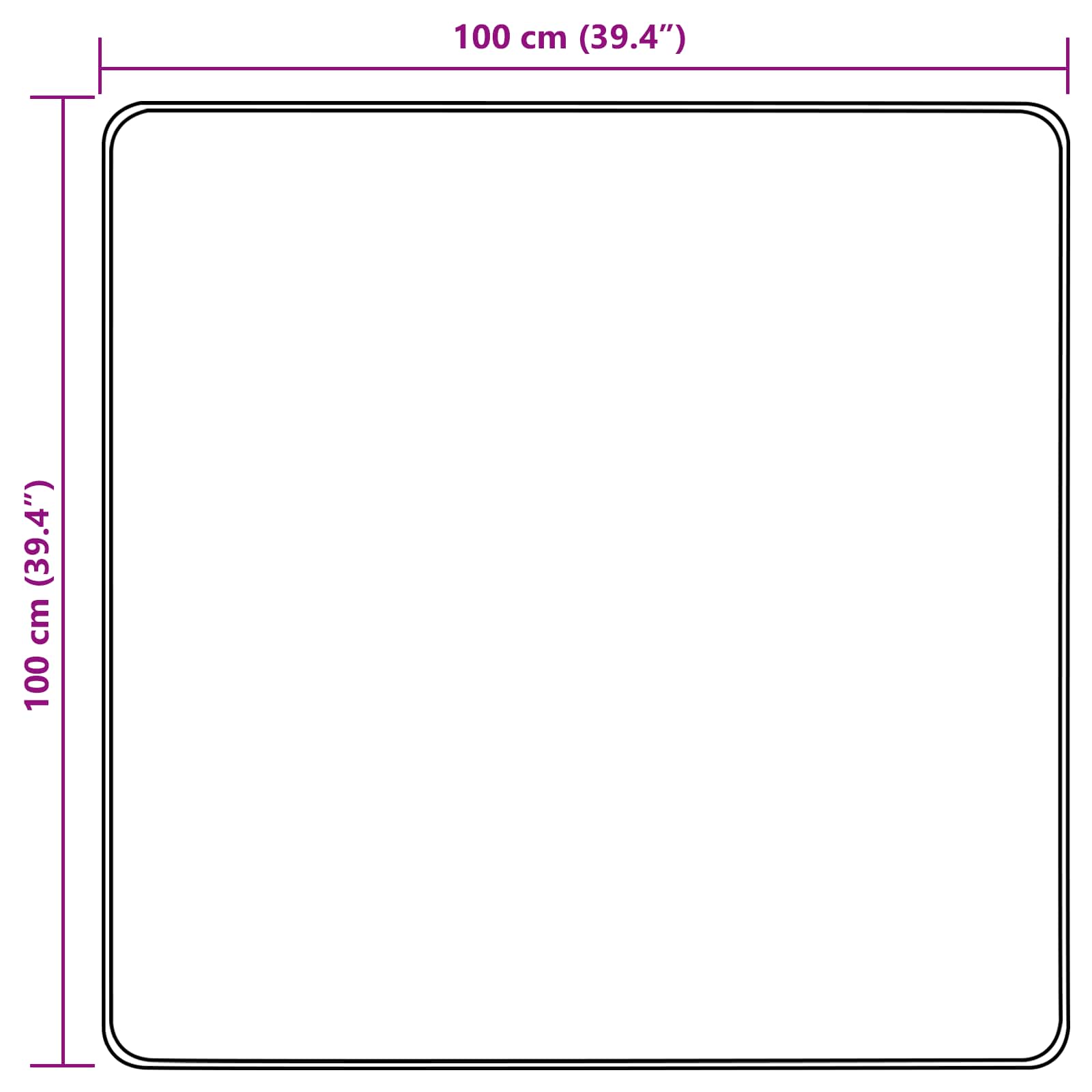 Χαλί Runner MARSA Άμμος 100 x 100 cm Πολυέστερ και PVC - Pakobazaar