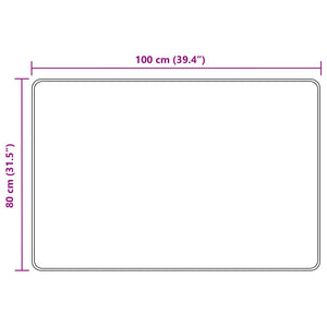 Χαλί Runner MARSA Δασώδες Πράσινο 100 x 80 cm Πολυέστερ και PVC - Pakobazaar