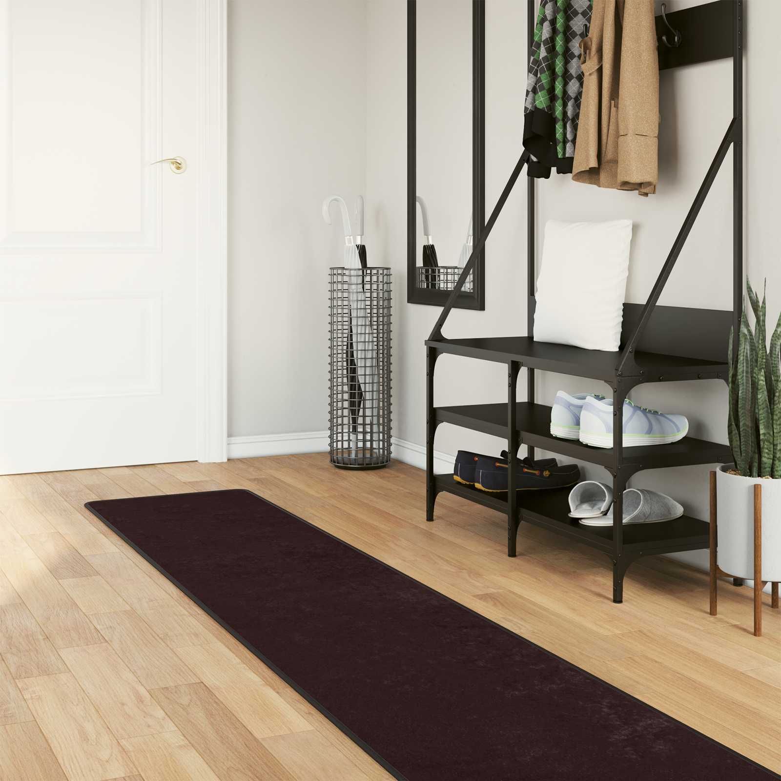 Χαλί Runner MARSA Ανθρακί 400 x 50 εκ. Πολυέστερ και PVC - Pakobazaar