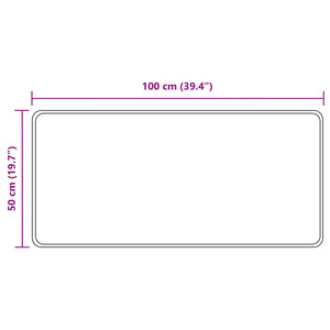 Χαλί Runner MARSA Γκρι 100 x 50 cm Πολυέστερ και PVC - Pakobazaar