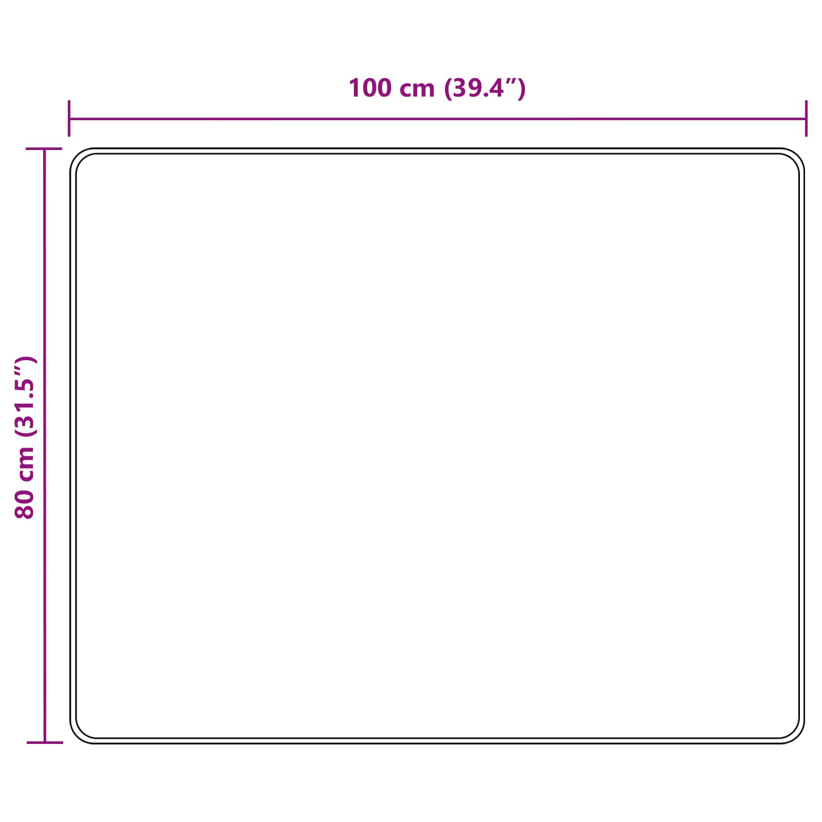 Χαλί Runner MARSA Γκρι 100 x 80 cm Πολυέστερ και PVC - Pakobazaar