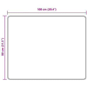 Χαλί Runner MARSA Γκρι 100 x 80 cm Πολυέστερ και PVC - Pakobazaar
