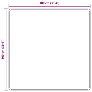 Χαλί Runner MARSA Γκρι 100 x 100 cm Πολυέστερ και PVC - Pakobazaar
