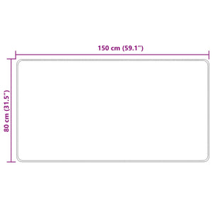 Χαλί Runner MARSA Κίτρινο 80 x 150 cm Πολυέστερ και PVC - Pakobazaar