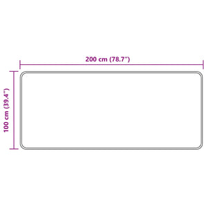 Χαλί Runner MARSA Κίτρινο 100 x 200 cm Πολυέστερ και PVC - Pakobazaar