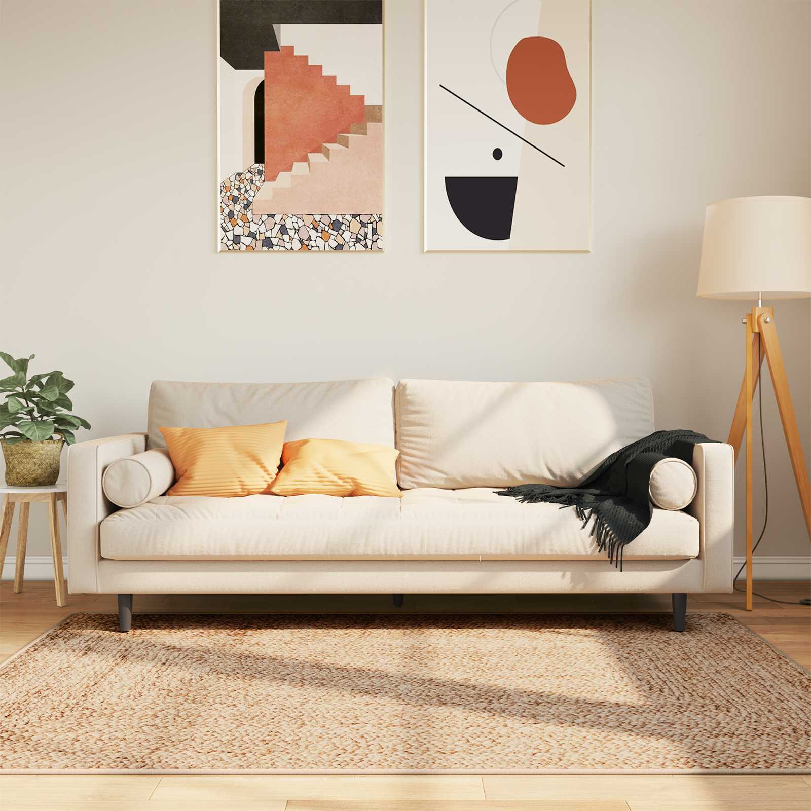 Χαλί Runner MARSA Κίτρινο 120 x 170 cm Πολυέστερ και PVC - Pakobazaar