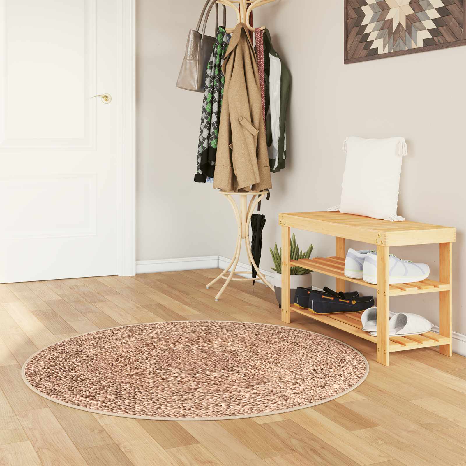 Χαλί Runner MARSA Κίτρινο 120 x 120 cm Πολυέστερ και PVC - Pakobazaar