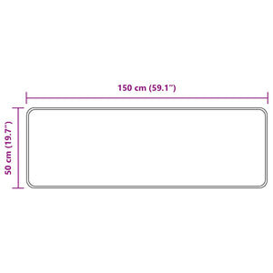 Χαλί Runner MARSA Πολύχρωμο 150 x 50 cm Πολυέστερ και PVC - Pakobazaar
