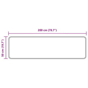 Χαλί Runner MARSA Πολύχρωμο 200 x 50 εκ. Πολυέστερ και PVC - Pakobazaar