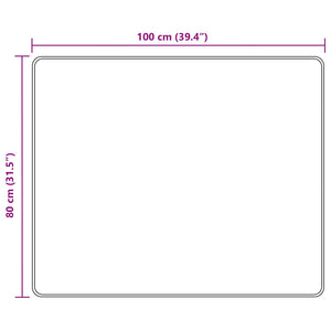 Χαλί Runner MARSA Πολύχρωμο 100 x 80 cm Πολυέστερ και PVC - Pakobazaar