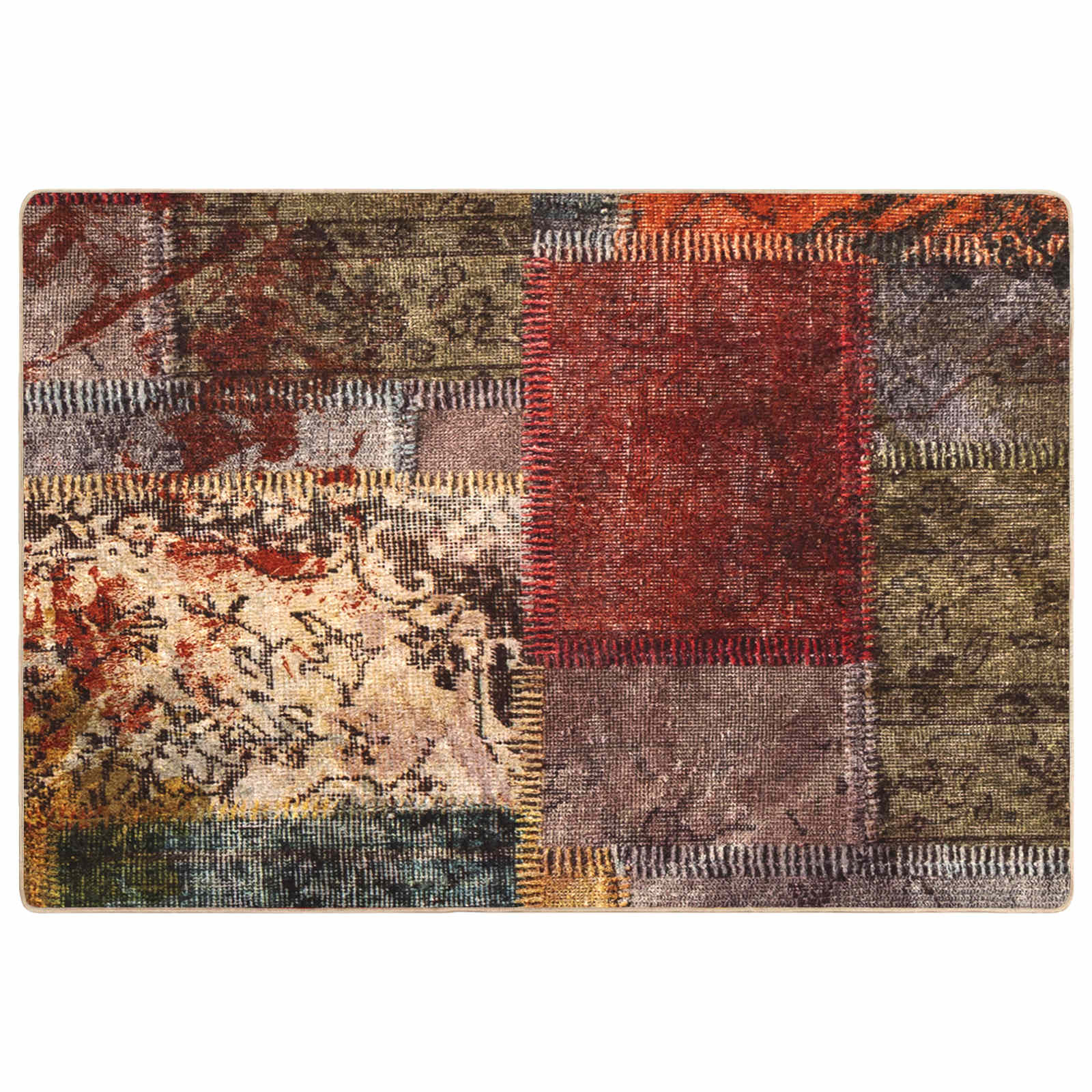 Χαλί Runner MARSA Πολύχρωμο 150 x 100 cm Πολυέστερ και PVC - Pakobazaar