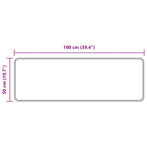 Χαλί Runner MARSA Πολύχρωμο 50 x 100 cm Πολυέστερ και PVC - Pakobazaar