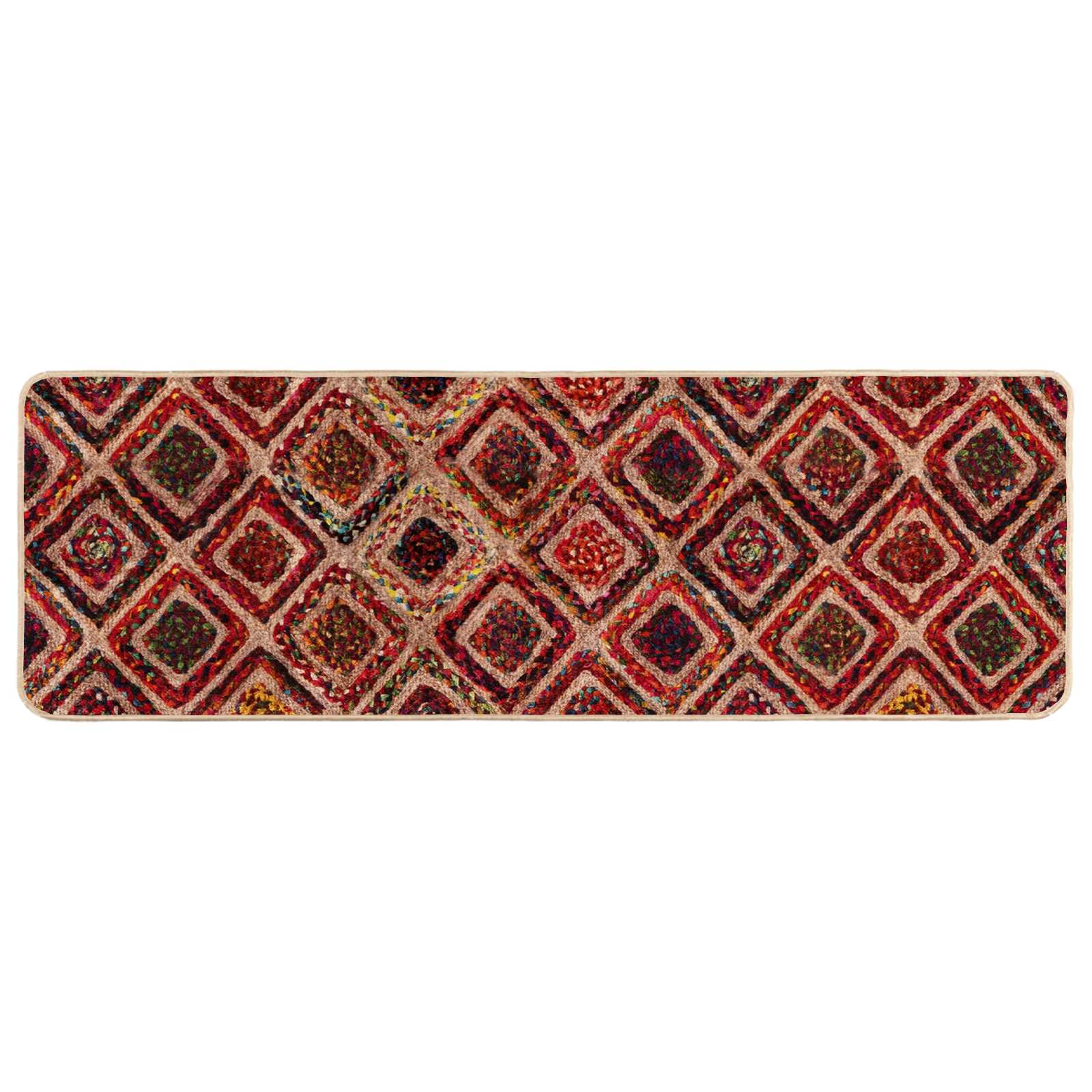 Χαλί Runner MARSA Πολύχρωμο 50 x 100 cm Πολυέστερ και PVC - Pakobazaar