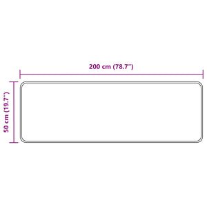 Χαλί Runner MARSA Πολύχρωμο 50 x 200 εκ. Πολυέστερ και PVC - Pakobazaar