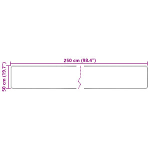Χαλί Runner MARSA Πολύχρωμο 50 x 250 εκ. Πολυέστερ και PVC - Pakobazaar