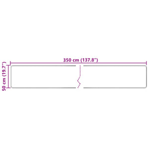 Χαλί Runner MARSA Πολύχρωμο 50 x 350 εκ. Πολυέστερ και PVC - Pakobazaar