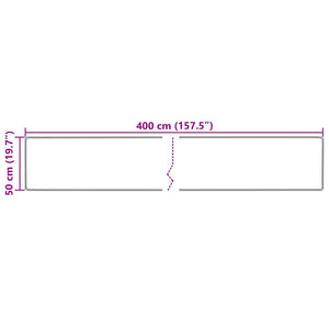 Χαλί Runner MARSA Πολύχρωμο 50 x 400 εκ. Πολυέστερ και PVC - Pakobazaar