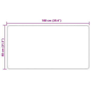 Χαλί Runner MARSA Πολύχρωμο 80 x 100 cm Πολυέστερ και PVC - Pakobazaar