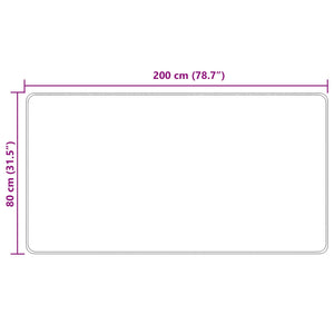 Χαλί Runner MARSA Πολύχρωμο 80 x 200 cm Πολυέστερ και PVC - Pakobazaar