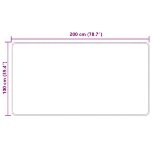 Χαλί Runner MARSA Πολύχρωμο 100 x 200 cm Πολυέστερ και PVC - Pakobazaar