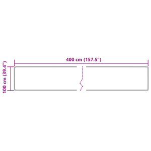 Χαλί Runner MARSA Πολύχρωμο 100 x 400 cm Πολυέστερ και PVC - Pakobazaar