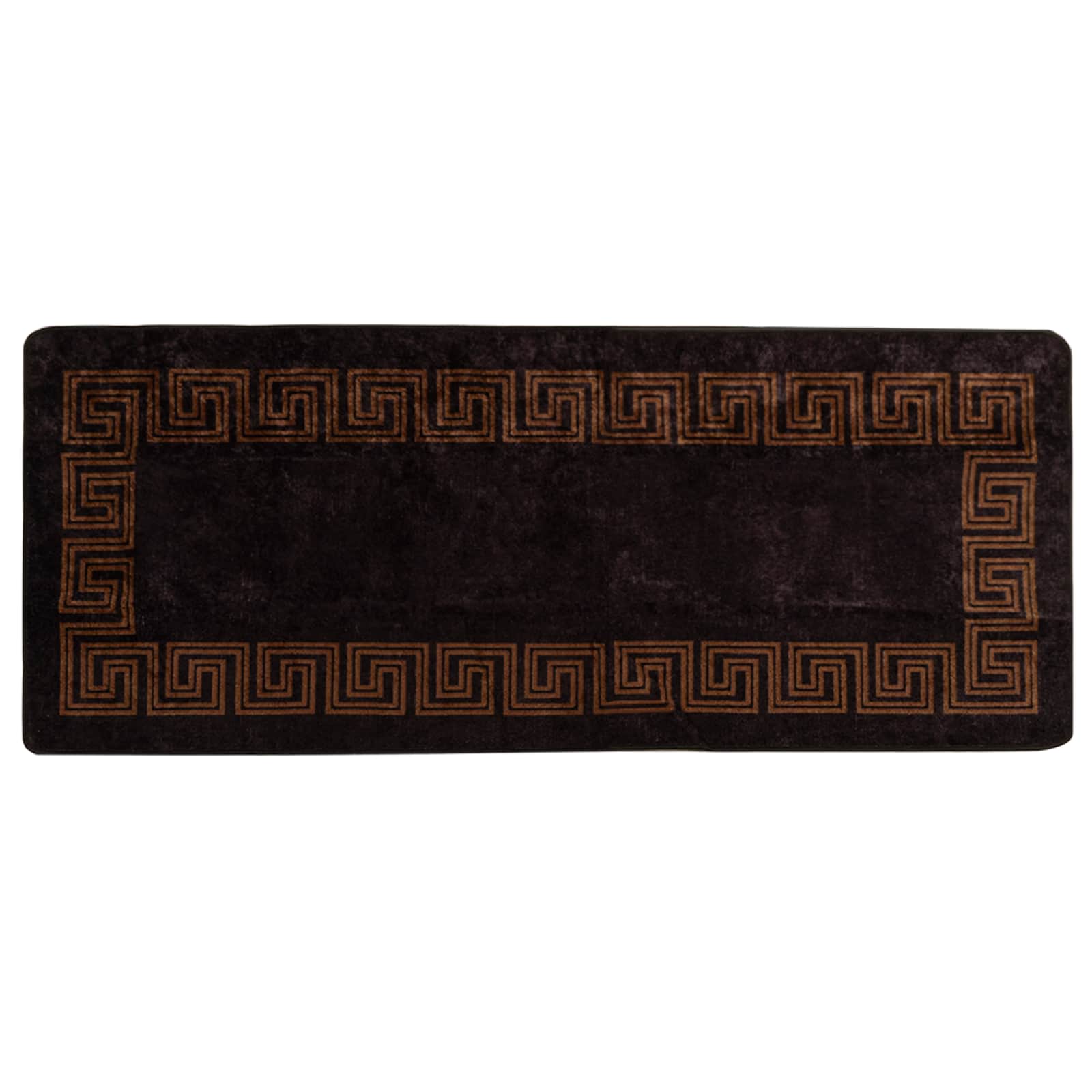 Χαλί Runner MARSA Μαύρο 80 x 200 cm Πολυέστερ και PVC - Pakobazaar