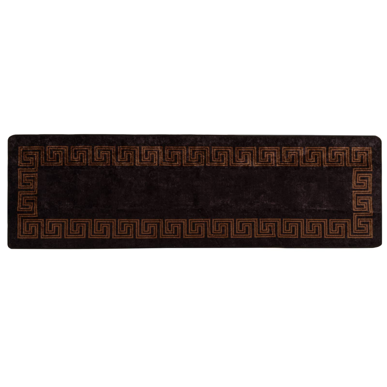 Χαλί Runner MARSA Μαύρο 80 x 250 cm Πολυέστερ και PVC - Pakobazaar