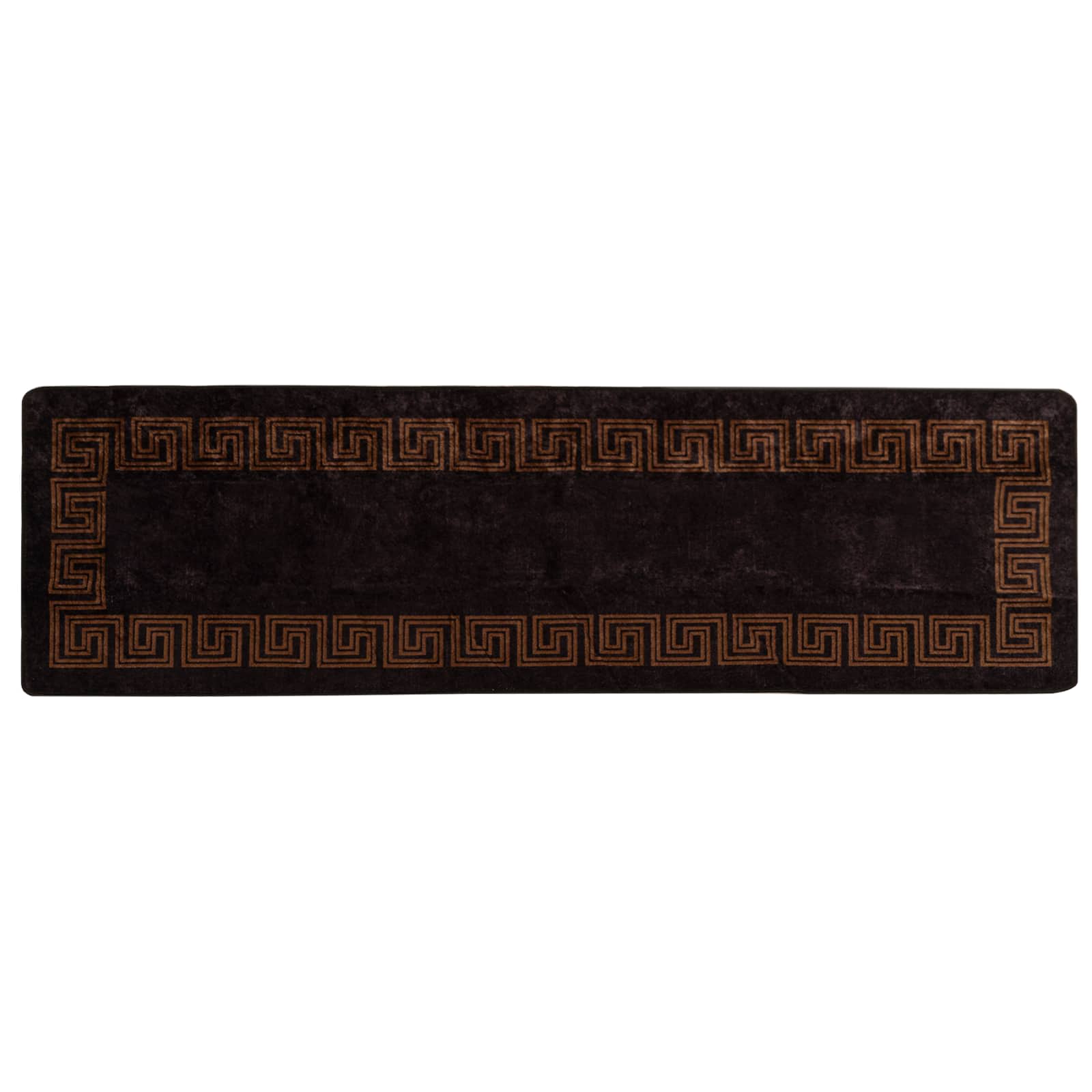Χαλί Runner MARSA Μαύρο 80 x 350 εκ. Πολυέστερ και PVC - Pakobazaar