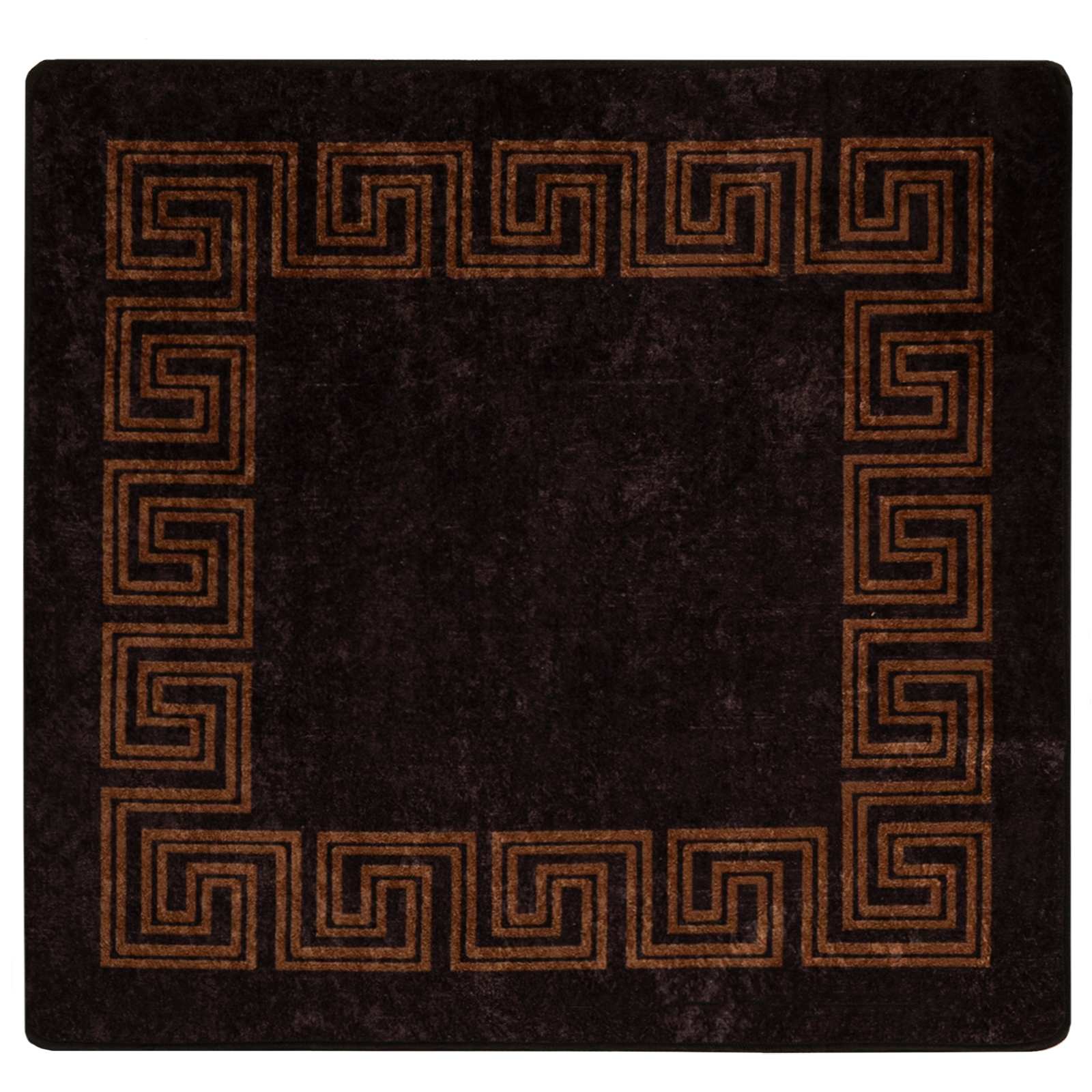 Χαλί Runner MARSA Μαύρο 100 x 100 cm Πολυέστερ και PVC - Pakobazaar