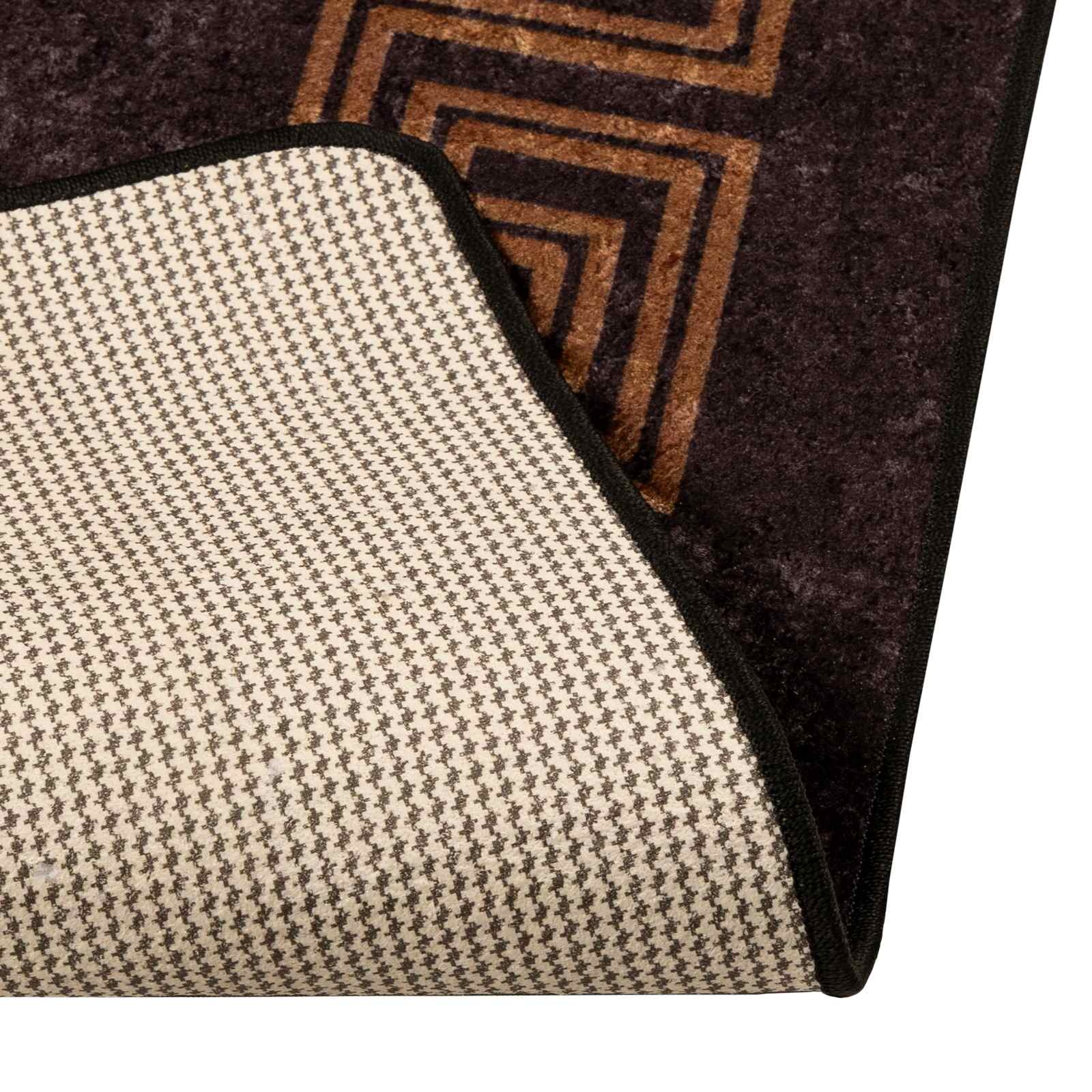Χαλί Runner MARSA Μαύρο 100 x 350 εκ. Πολυέστερ και PVC - Pakobazaar