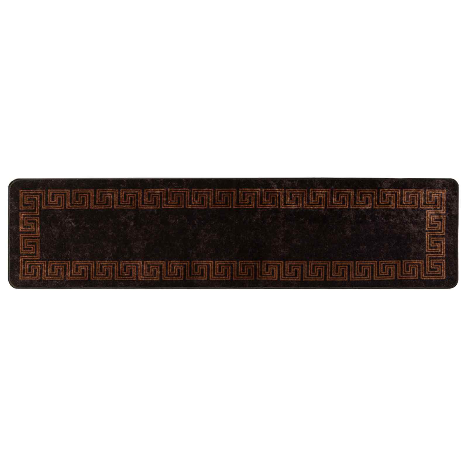 Χαλί Runner MARSA Μαύρο 100 x 450 εκ. Πολυέστερ και PVC - Pakobazaar