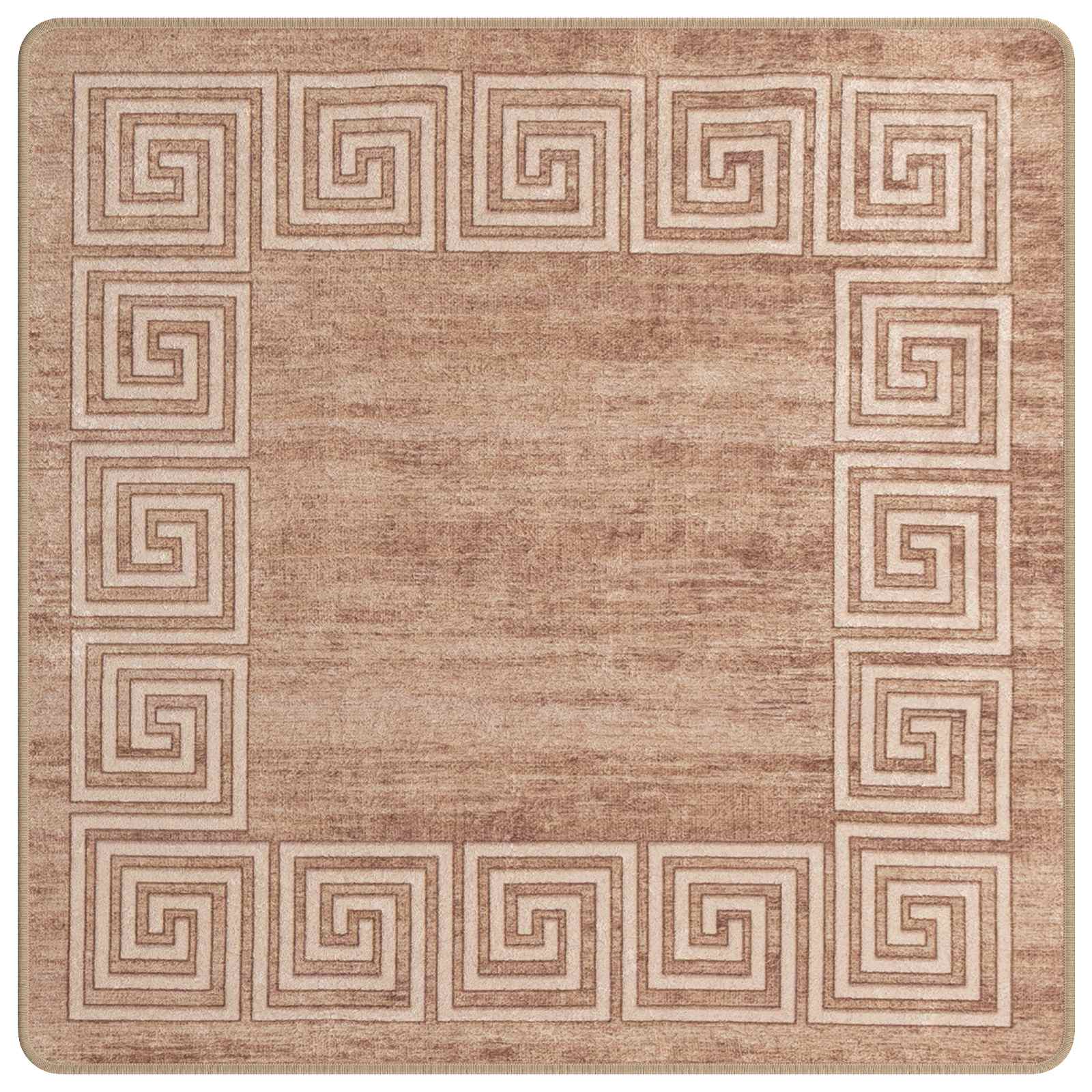 Χαλί Runner MARSA Λευκός 100 x 100 cm Πολυέστερ και PVC - Pakobazaar