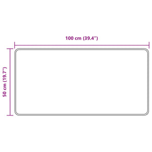 Χαλί Runner MARSA Μαύρο 50 x 100 cm Πολυέστερ και PVC - Pakobazaar