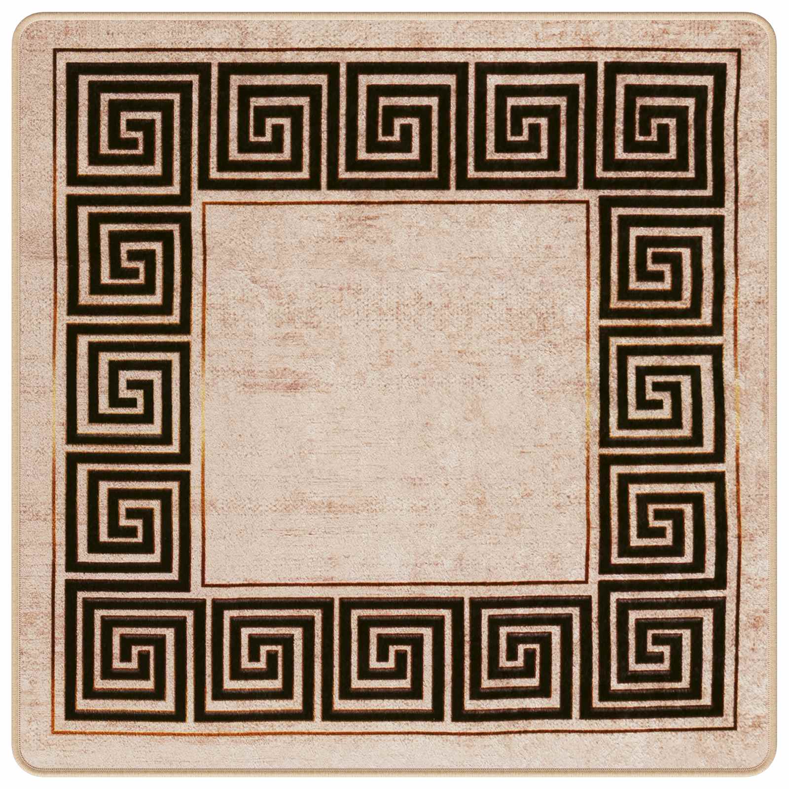 Χαλί Runner MARSA Μαύρο 100 x 100 cm Πολυέστερ και PVC - Pakobazaar