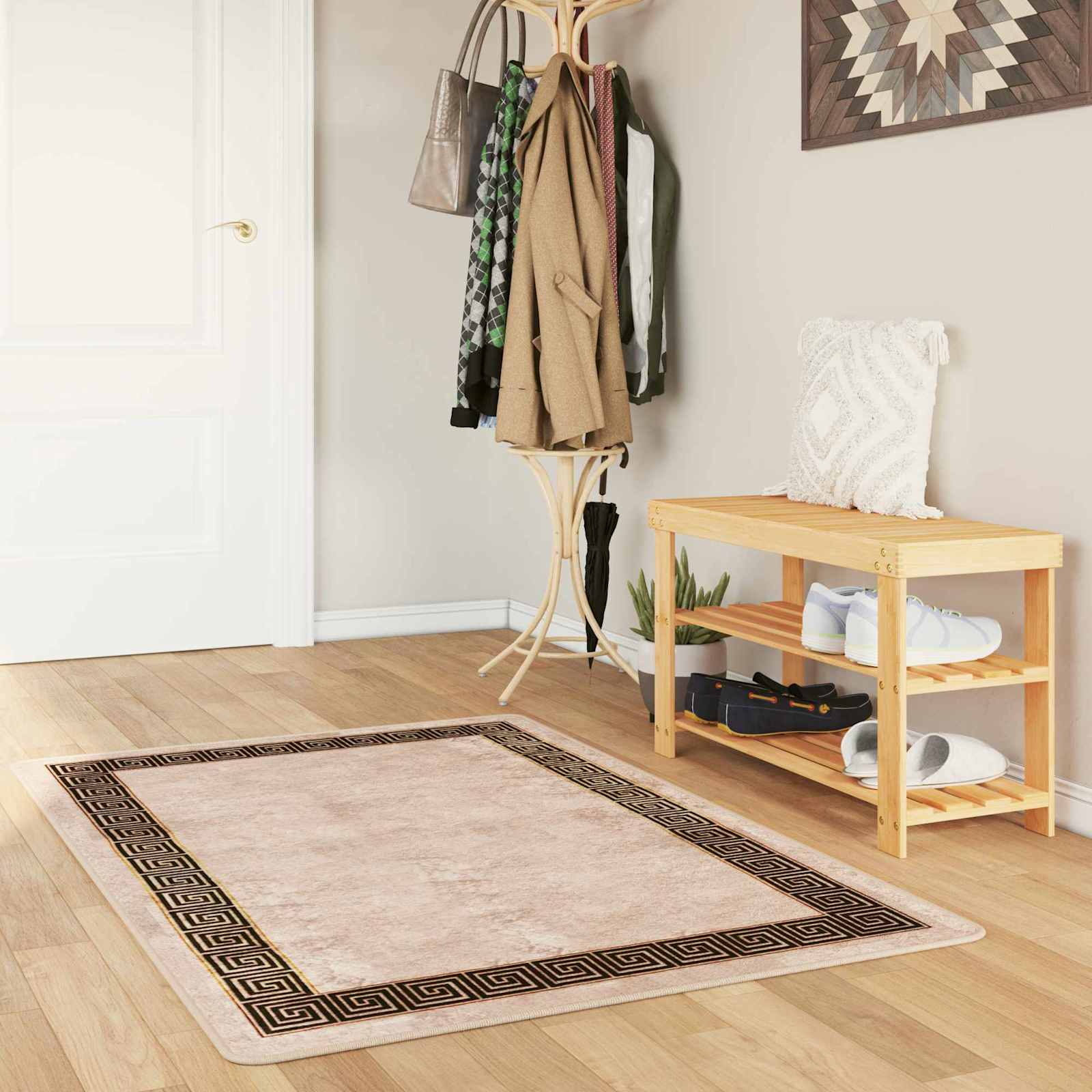 Χαλί Runner MARSA Μαύρο 100 x 200 cm Πολυέστερ και PVC - Pakobazaar